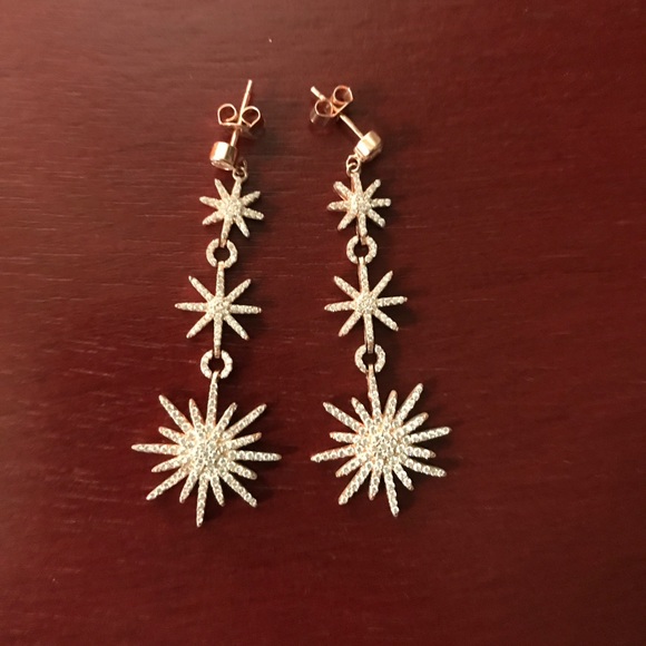 Jewelry - Spark rose gold earrings